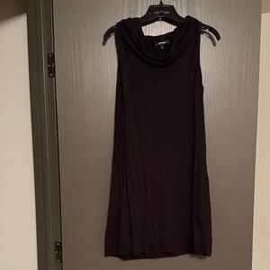 Express Black Cowl Neck Mini Dress
